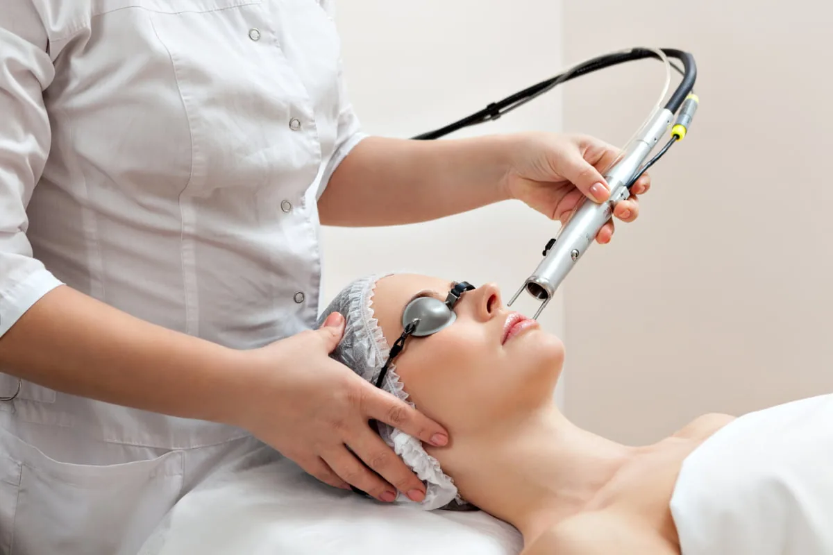 Laser facial treatment